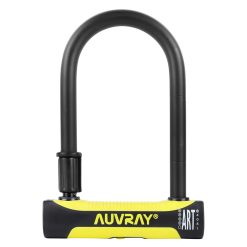 Antivol Velo U Auvray U Roc 180 X 245 mm (Diam 16 mm) Sans Support Avec Cable 1 M (Diam 12 mm) Niveau Securite 8-10