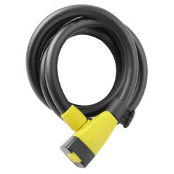 Antivol Velo Spiral A Cle Auvray Diam 15 mm L 1.50 M Noir Mat (Avec Support)
