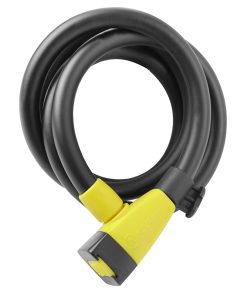 Antivol Velo Spiral A Cle Auvray Diam 15 mm L 1.50 M Noir Mat (Avec Support)