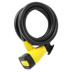 Antivol Velo Spiral A Cle Auvray Diam 10 mm L 1.50 M Noir Mat (Avec Support)