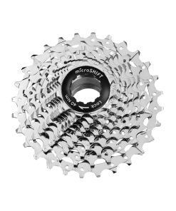 Cassette 10V. Microshift 11-28 Pour Shimano-SRAM Route Argent (Vendu A L Unite) (11-12-13-14-15-17-19-21-24-28) (Offre Speciale)