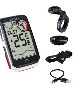 Compteur Sigma Rox4.0 Gps Blanc Altimetre Avec Cardio
