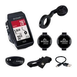 Compteur Sigma Rox11.1 Evo Gps Blanc Avec Cardio, Altimetre, Emetteur Cadence + Vitesse