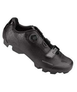 Chaussure VTT Ges Mountracer2 Noir T44 Fixation Microclip Atop-Velcro Compatible SPD (Paire)