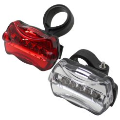 Eclairage Velo A Pile Kit Sur Cintre Guidon-Tige de Selle Gravity A Leds (Kit 2 Pieces) Noir