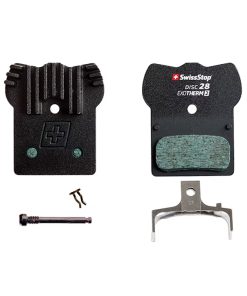 Plaquette de Frein VTT Shimano Xt M8000-M785 - Xtr M9000-M985 Slx M666-M675 Fsa K-Force (Swissstop Exotherm Avec Ailettes Refroidissement - Disc 28) (Paire Sur Carte) (Offre Speciale)
