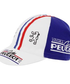 Casquette Velo Equipe Vintage Peugeot Bleu-Blanc-Rouge