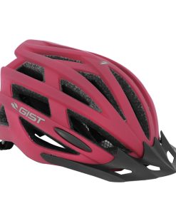 Casque Velo Adulte Gist E-Bike Planet Urban Rose Mat In-Mold Taille 52-58 Reglage Molette 212Grs - Eclairage Integre