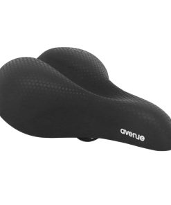 Selle Royal Avenue Gel avec Canal Anatomique et Élastomère Trekking Noir 258 x 183 mm 664 g