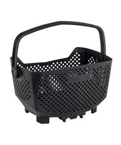 Panier Arriere Plastique Racktime Bask It Noir Avec Anse Sur Porte Bagage (43X24X29 Cm) - Compatible Systeme Racktime Snapit