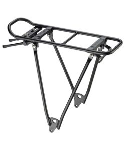 Porte Bagage Velo Arriere A Tringles Racktime Fold It Noir 24" Compatible Systeme Racktime -Poids Maxi 25Kgs