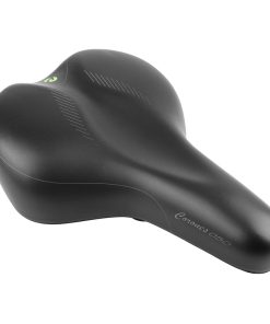 Selle Newton City Fluidynamic Double Densite Confort 50 Moderate Noir Avec Elastomeres 272X192mm (Offre Speciale)