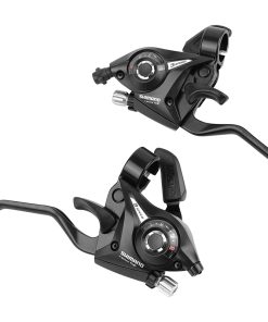 Levier-Manette VTT Shimano Stef51 3X8V. Noir Pour Frein V-Brake (Paire)