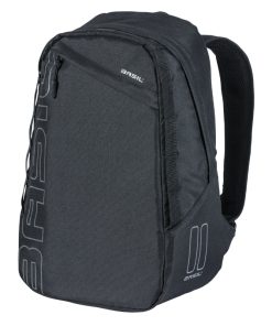 Sacoche Arriere Velo Laterale Sac A Dos Basil Flex Backpack Noir 17L Fixation Hook Sur Porte Bagage