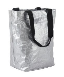 Sacoche Arriere Velo Laterale Grise (Materiau Recycle) Fixation Porte Bagage Sur Crochet