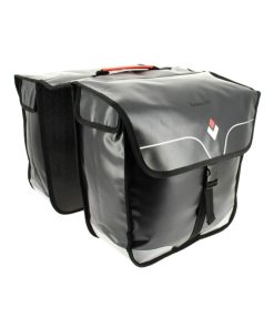 Sacoche Arriere Velo Double Rigide Hapo.G 32L Noir Waterproof Fixation Velcros Sur Porte Bagage