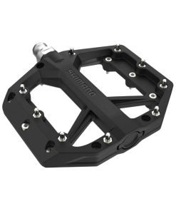 Pedale Gravel - VTT Plate Shimano Gr400 Alu Noir 9-16" (Paire)