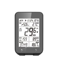 Gps - Compteur Igpsport Igs320 Lcd Avec Vitesse, Altimetre, Temperature Compatible Strava - Option : Capteur Cadence, Vitesse et Cardio - Livre Avec Etui Silicone Bh320