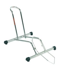Presentoir-Support 1 Velo Officine Parolin Stabilus Fixation Roue Avant Ou Arriere Compatible 26"-27.5"-29"-700C Chrome -Gist-