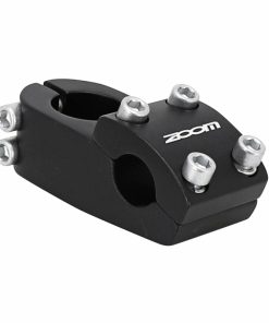 Potence BMX Zoom Aheadset L 48mm Pour Cintre Guidon 22.2mm 4 Vis Noir Pour 1"1-8 et 1" (Sur Carte)