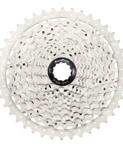 Cassette 10V. Sunrace Ms3 11-46 VTT Pour Shimano Metallic Argent (Livre En Boite) (11-13-15-18-21-24-28-34-40-46) (2 Blocs + Pignons)