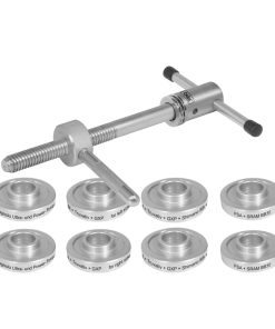 Outil Pro Montage Cuvette Integre Pressfit Cyclus (Pour SRAM Dub - Campagnolo Ultra et Power Torque - Shimano - SRAM - Truvativ et Fsa) (Livre Avec 5 Jeux de Presse Cuvette)