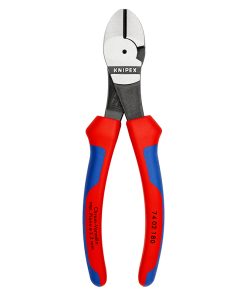 Pince Coupante Pro Knipex Robuste 180mm Gris Antirouille Pour Epaisseur de Materiau de 2,2 A 3,8mm Avec Poignee Ergonomique (74 02 180) -Made In Germany-