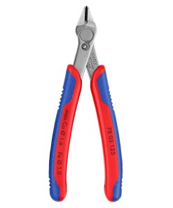 Pince Coupante Pro Knipex Super Knips 125mm Chrome Ultra Fine Pour Electronique et Mecanique de Precision Avec Poignee Ergonomique (78 03 125) -Made In Germany-