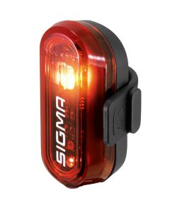 Eclairage Velo A Pile Arriere Sur Tige de Selle Sigma Curve Rouge Livre Avec 2 Piles Aaa - Visible 400M
