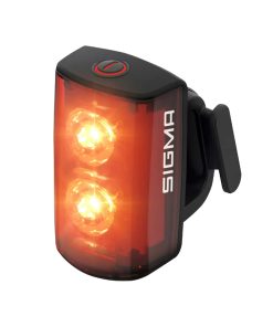 Eclairage Velo Usb Arriere Sur Tige de Selle Sigma Buster Rl 80 (Autonomie Varie Entre 2.5H-Jusqu'A 12H Mode Flash) Noir - Visible 1500M