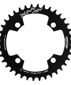 Plateau Vae-E-Bike 4 Branches D.104 Pour Brose Miche 38 Dents Mono Noir Alu 7075 Compatible Yamaha