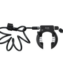 Antivol Velo Fer A Cheval Axa Solid Noir Avec Cable Plug Diam 10 mm 1.50M - Securite Niveau 11-15