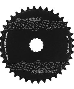 Plateau Vae-E-Bike Direct Mount Pour Bosch Stronglight -3- 38 Dents Mono Noir Alu 7075 (3Ème Generation) Avec Rondelle de Deport
