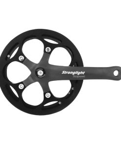Pedalier City Stronglight 8V. Impact S Noir 170mm 46 Dents Avec Carter Pour Chaine 7-8-9V. (Axe Carre 118mm)
