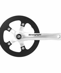 Pedalier City Stronglight 8V. Impact R Argent 170mm 42 Dents Avec Carter Pour Transmission Sans Tendeur de Chaine Pour Moyeux Vitesses Integrees (Axe Carre 127mm)