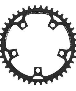 Plateau Gravel 5 Branches D.110 Pour SRAM Stronglight Ct2 42 Dents Mono Noir Compatible Red-Force-Rival 11V. Narrow Wide