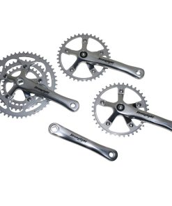 Pedalier Route Stronglight 9-10V. Impact Tandem Argent 170mm 51-39-30 (Kit Avant + Arriere) (Axe Carre 115mm)