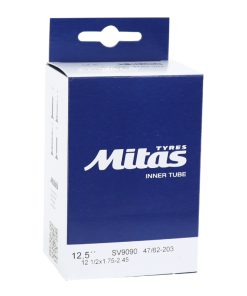 Chambre a Air Velo 12 1-2 X 2 1-4 Rubena Valve Standard Coudee 90° et 90° Sens de Roulement (47-62X203)