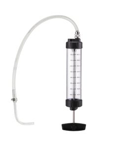 Seringue Huile-Petrole-Gazole-Fuel Pressol Transparent Gradue 500 ml Avec Flexible et Bec Coude (Vendu A L'Unite)