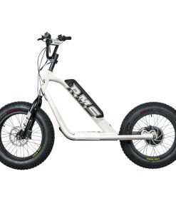 Trottinette Électrique RMS Bike 20F-X Blanc RAL 9010 Moteur 500 W Homologué NF EN 1476 (Dim. 1,78 x 0,83 x 1,18 m) – Made in France