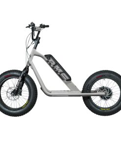 Trottinette Électrique RMS Bike 20F-X Gris Aluminium RAL 9006 Moteur 500 W Homologué NF EN 1476 (Dim. 1,78 x 0,83 x 1,18 m) – Made in France