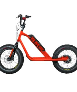 Trottinette Électrique RMS Bike 20F-X Rouge RAL 3020 Moteur 500 W Homologué NF EN 1476 (Dim. 1,78 x 0,83 x 1,18 m) – Made in France