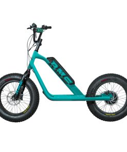 Trottinette Électrique RMS Bike 20F-X Vert d’Eau RAL 5021 Moteur 500 W Homologué NF EN 1476 (Dim. 1,78 x 0,83 x 1,18 m) – Made in France