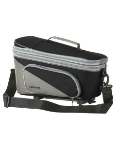 Sacoche Arriere Velo Racktime Talis Plus Noir Fixation Porte Bagage (L 37Cm X L 22Cm X H 19Cm) - Compatible Systeme Racktime Snapit (Avec Sacoches Laterales)