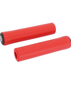Poignee City-VTT Bike Ribbon Silicone Soft Rouge 22mm L 130mm (Paire)