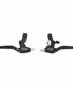 Levier de Frein VTT-VTC V-Brake 4 Doigts Tektro Avec Sonnette Integree Compatible Poignee Tournante (Paire) - Montage Sur Velo Leader Fox