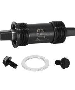 Boitier Pedalier Yst Carre Alu A Roulement 120mm (Boite de 68) Filetage Anglais - Bsc - 1,37X24 Avec Etoile Pour Velo Leader Fox - Compatible Avec 197428 Ou 182645