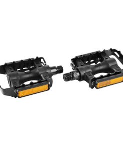 Pedale VTT Resine Newton Noir Cage Alu Noir 9-16" (Paire Sur Carte)
