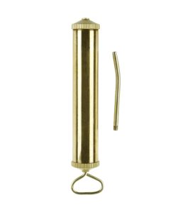 Seringue Huile-Carburant-Liquide de Refroidissement-Lave Glace Pressol Laiton Poli Couvercles Zinc 500 ml Avec Canne D'Apiration Rigide et Coude (Vendu A L'Unite)