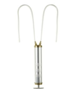 Seringue Double Action Huile-Petrole-Gazole-Fuel Pressol Aluminium 500 ml Avec 2 Flexibles (1 Fléxible D'Aspiration, 1 Fléxible de Refoulement) (Vendu A L'Unite)